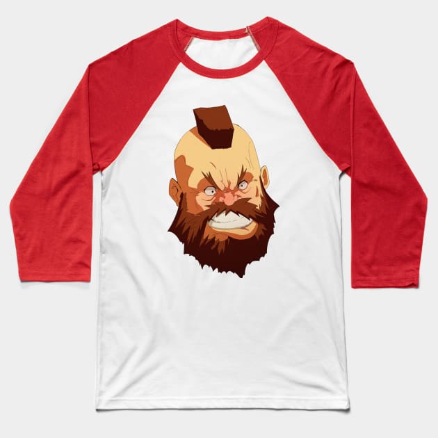 capcom street fighter zangief Baseball T-Shirt by ahmedelsiddig